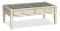 Tyra 48 Glam Coffee Table with Storage - Champagne