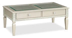 Tyra 48 Glam Coffee Table with Storage - Champagne