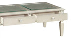 Table basse Glam 48 avec rangement - Champagne