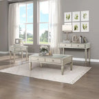 Table basse Glam 48 avec rangement - Champagne