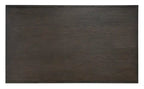 Table basse de 48 po avec rangement et étagère, Moka chaud